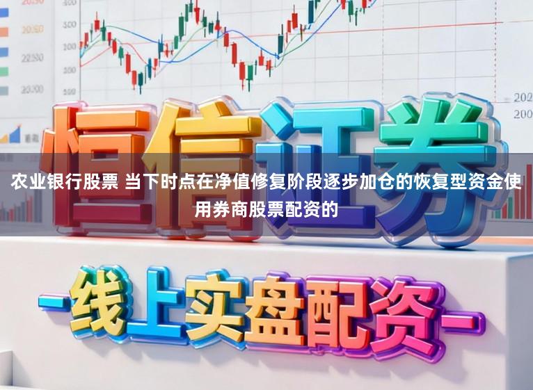农业银行股票 当下时点在净值修复阶段逐步加仓的恢复型资金使用券商股票配资的