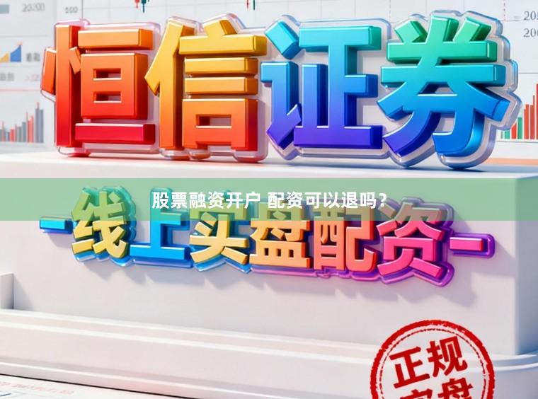 股票融资开户 配资可以退吗？